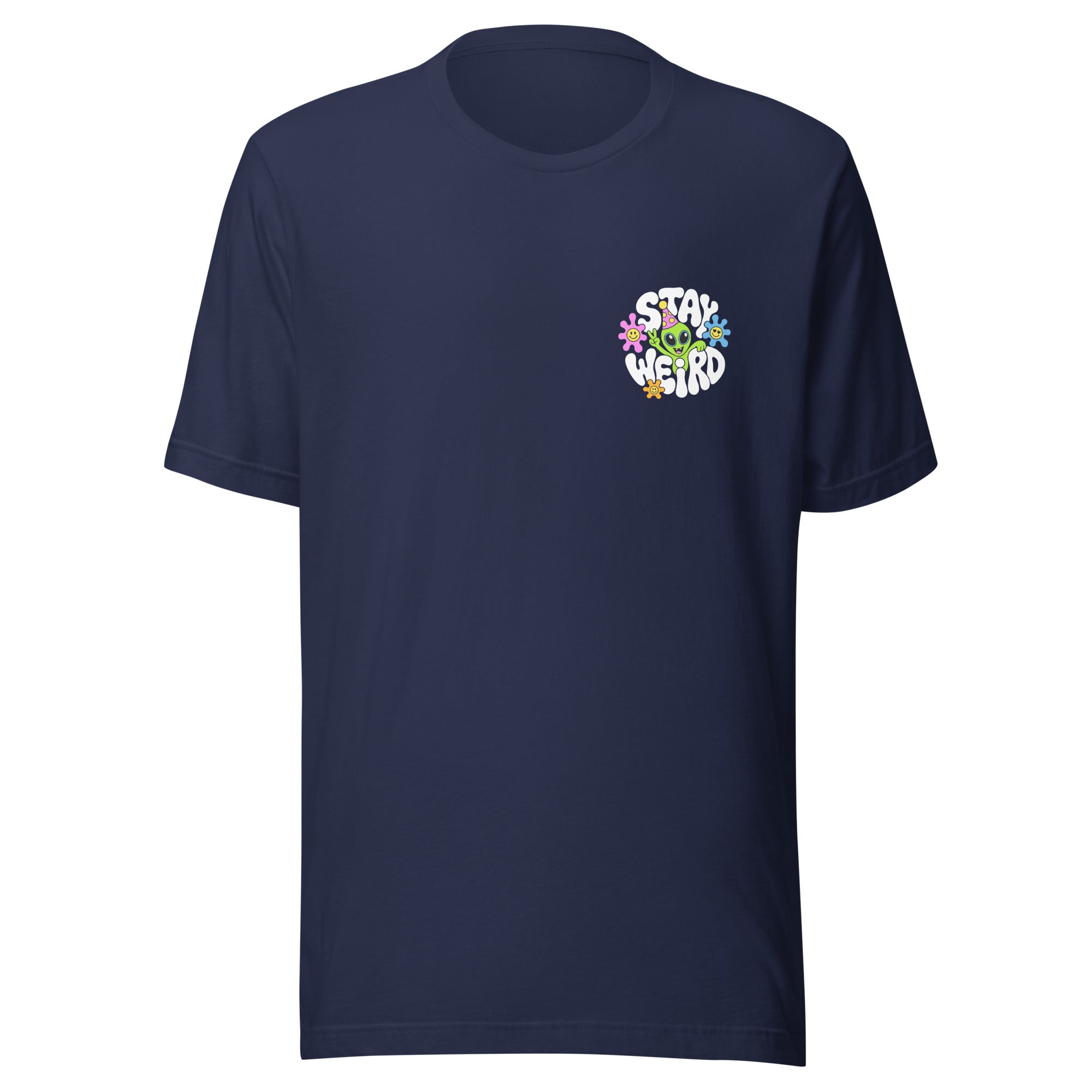 Festival Stay Weird T-Shirt in Navy
