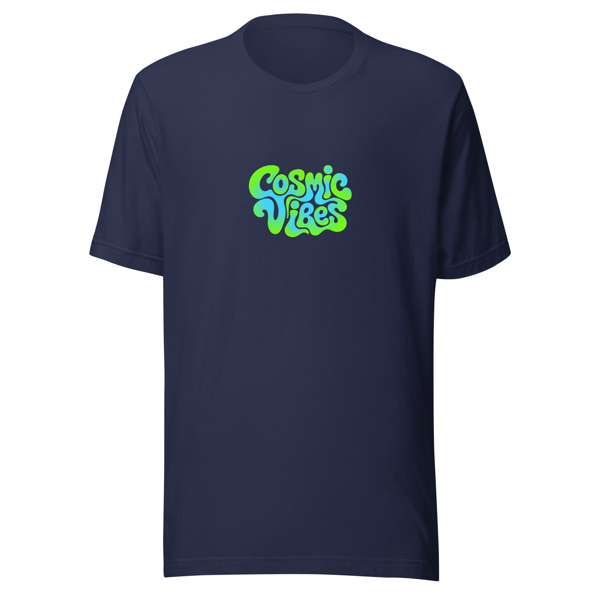 Music Festival Cosmic Vibes T-Shirt in navy