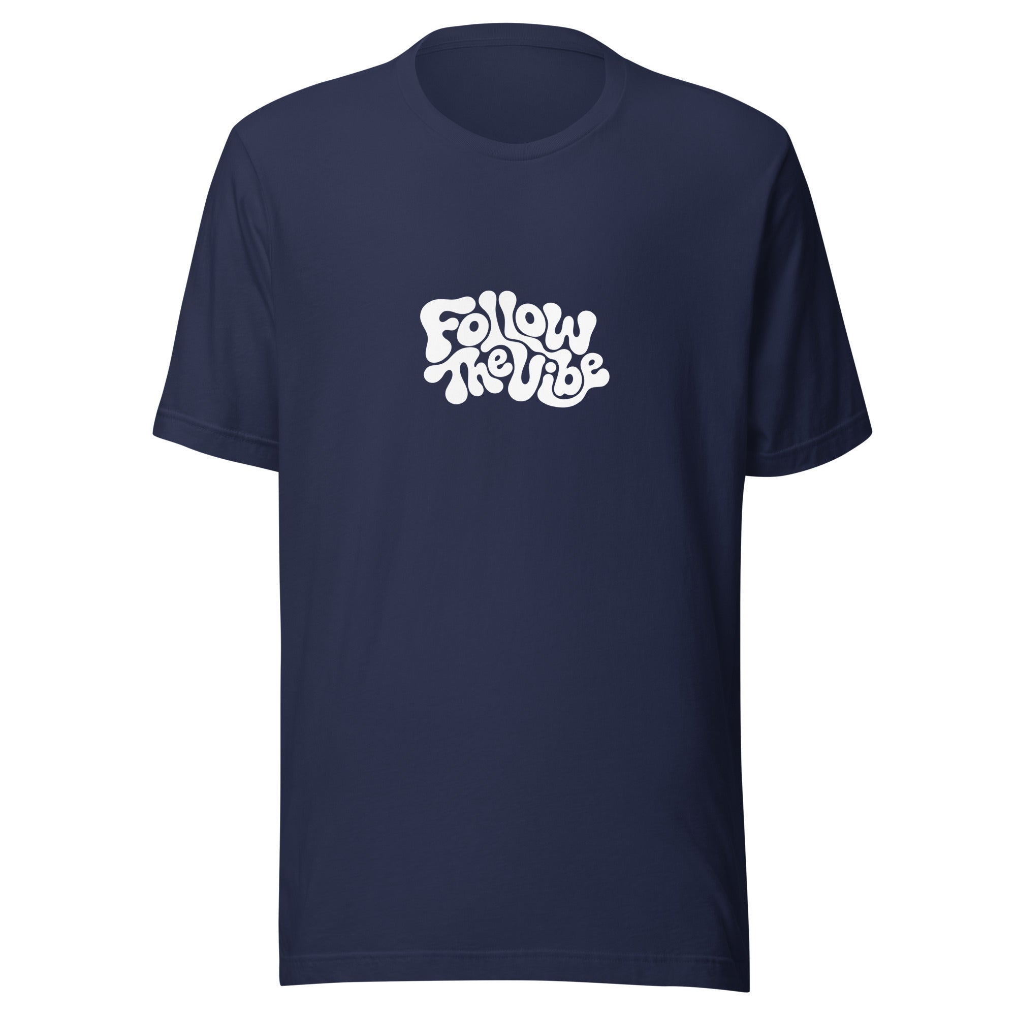 Trippy Follow The Vibe T-Shirt in Navy