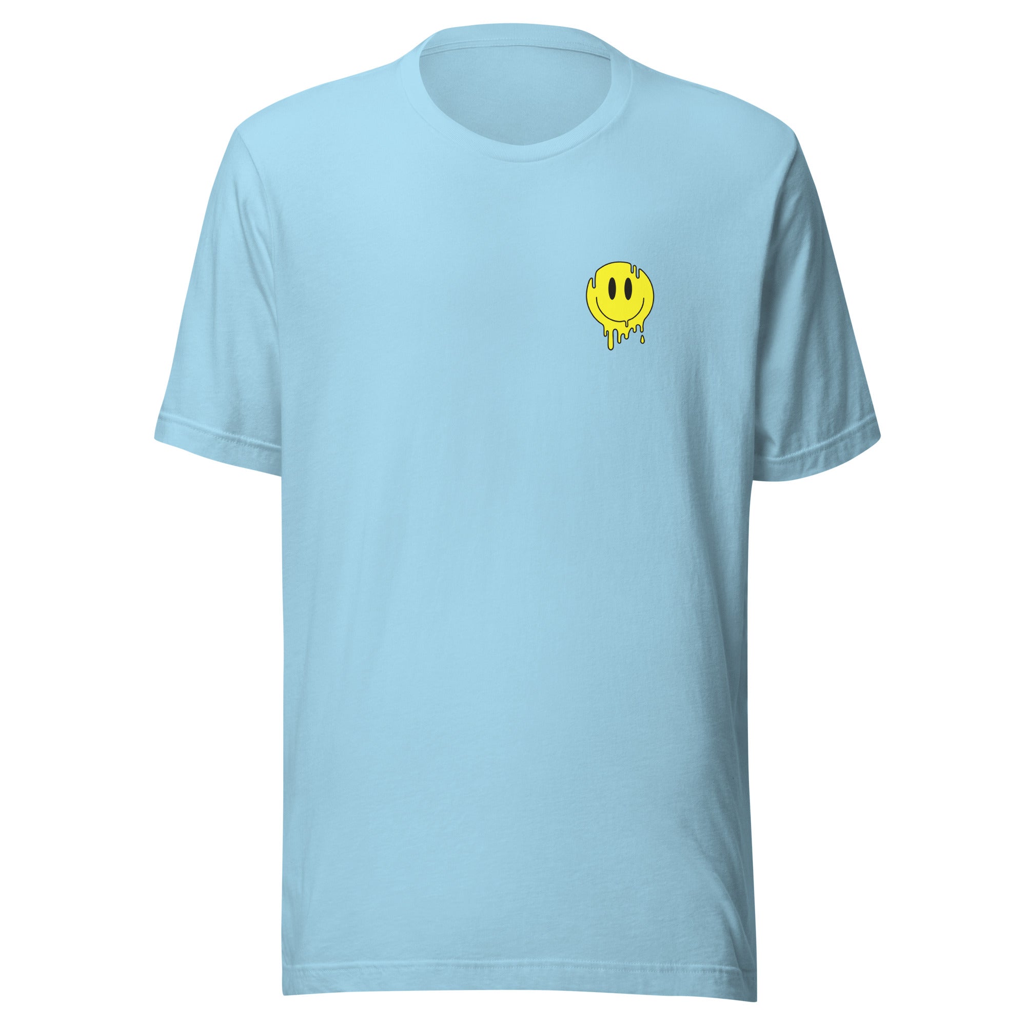 Melting Smiley T-Shirt in Light Blue