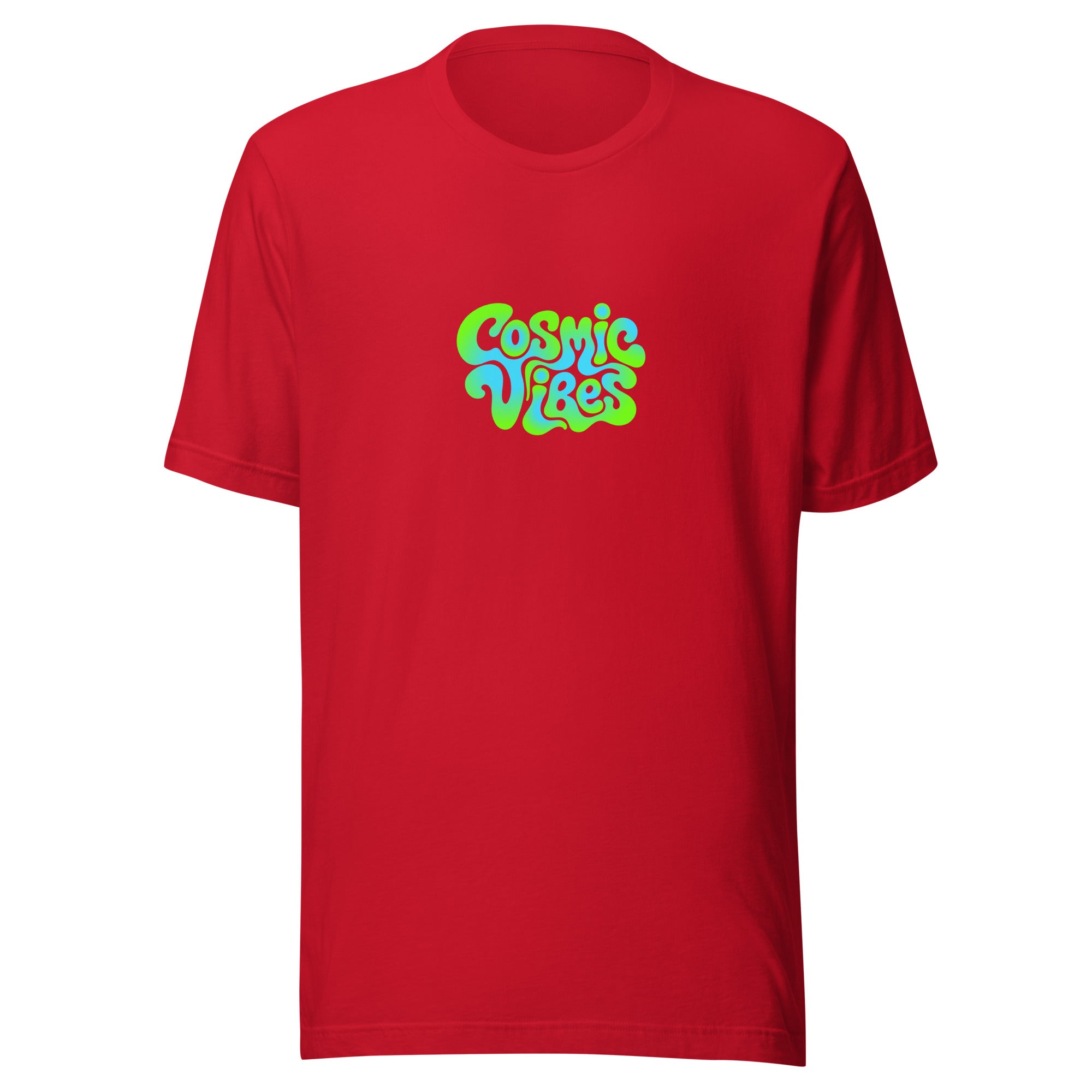 Music Festival Cosmic Vibes T-Shirt in Red