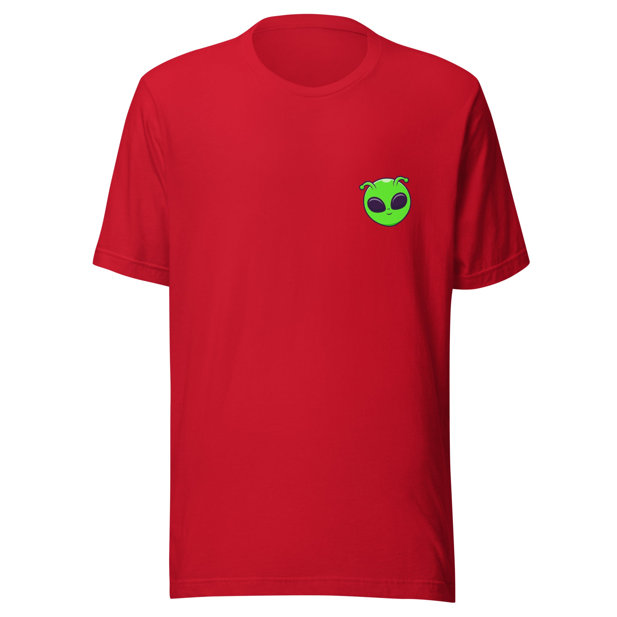 Music Festival Cosmic Alien T-Shirt in Red