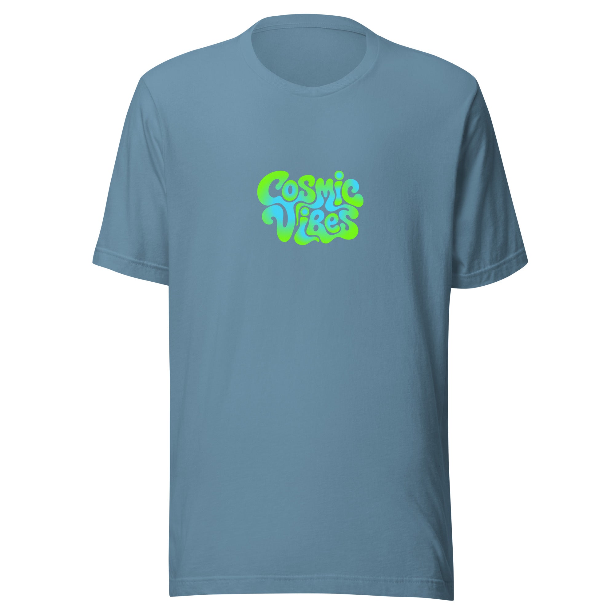 Music Festival Cosmic Vibes T-Shirt in Blue