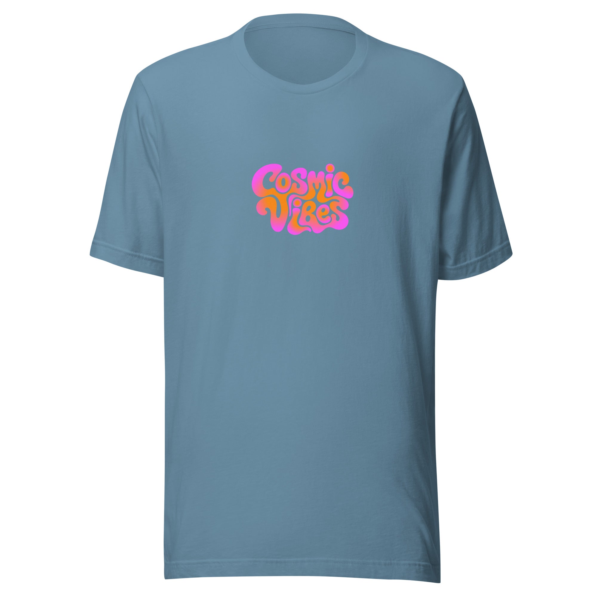 Music Festival Cosmic Vibes T-Shirt in Blue