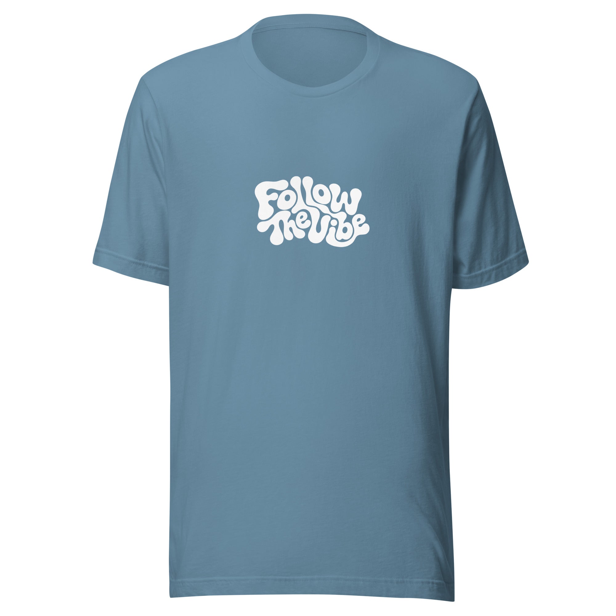 Trippy Follow The Vibe T-Shirt in Blue