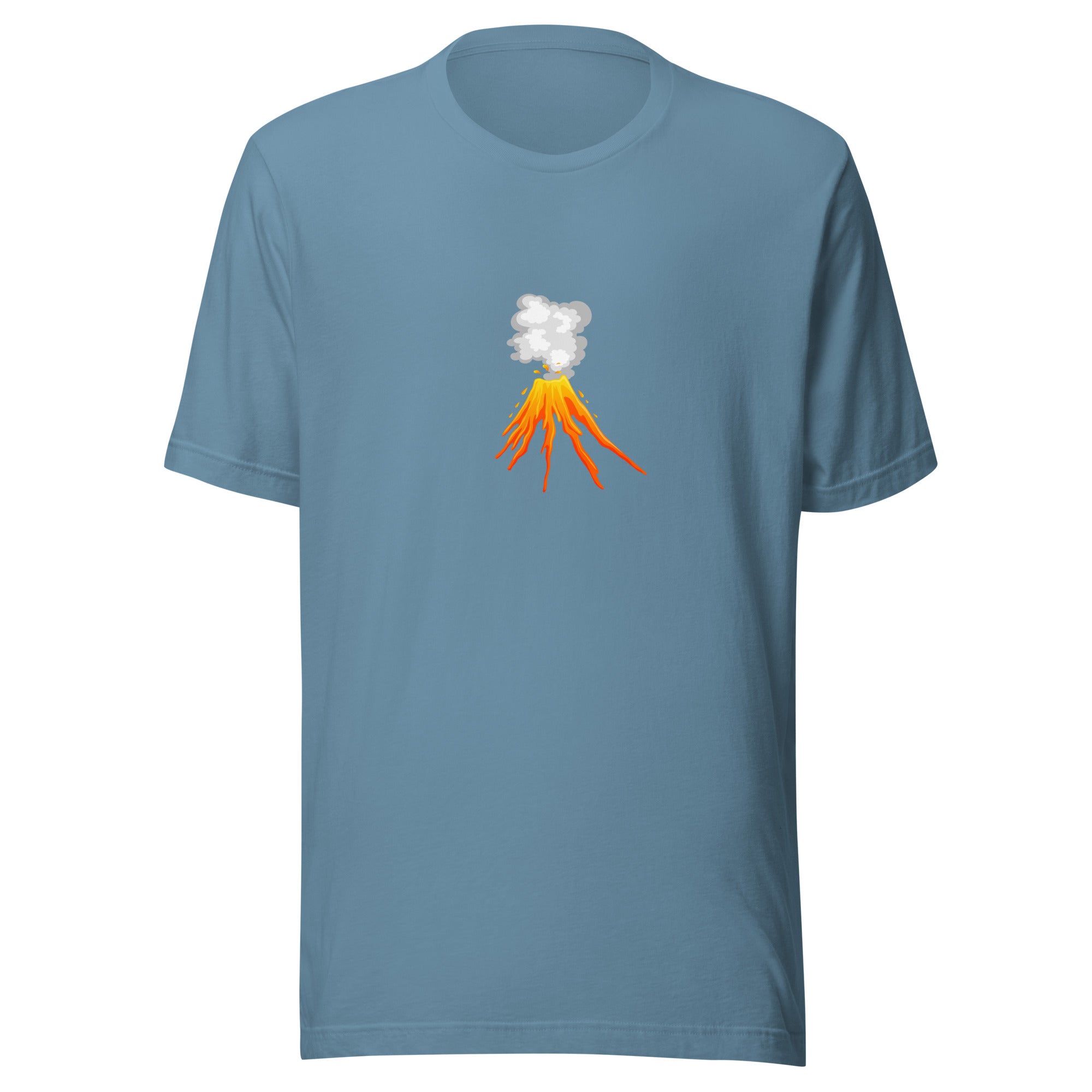 Erupting Volcano T-Shirt in Blue