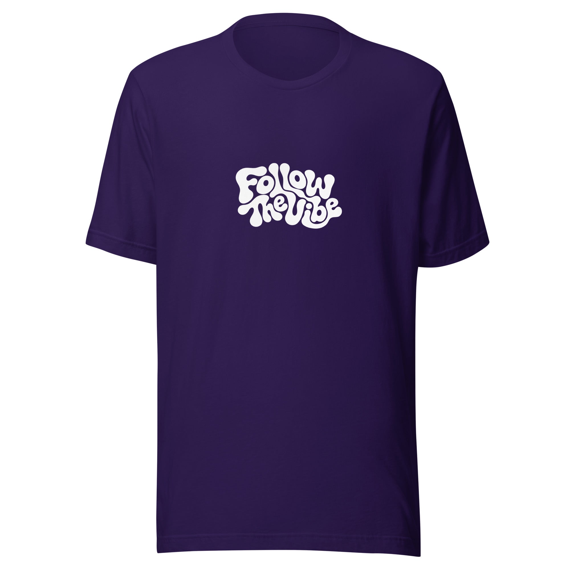 Trippy Follow The Vibe T-Shirt in Purple