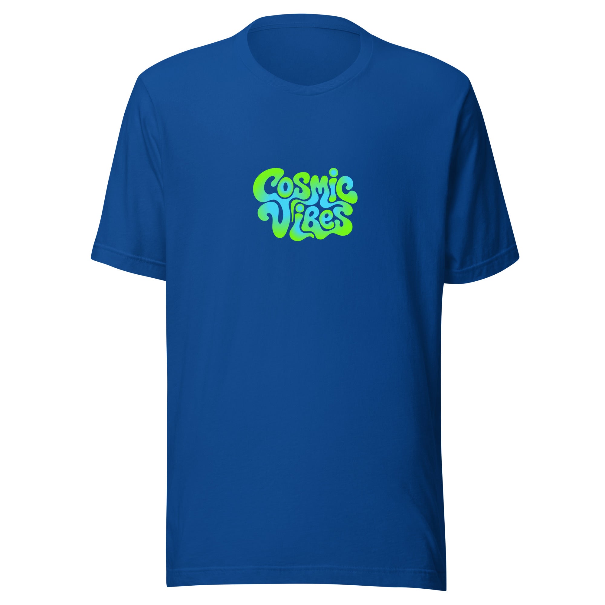 Music Festival Cosmic Vibes T-Shirt in Blue