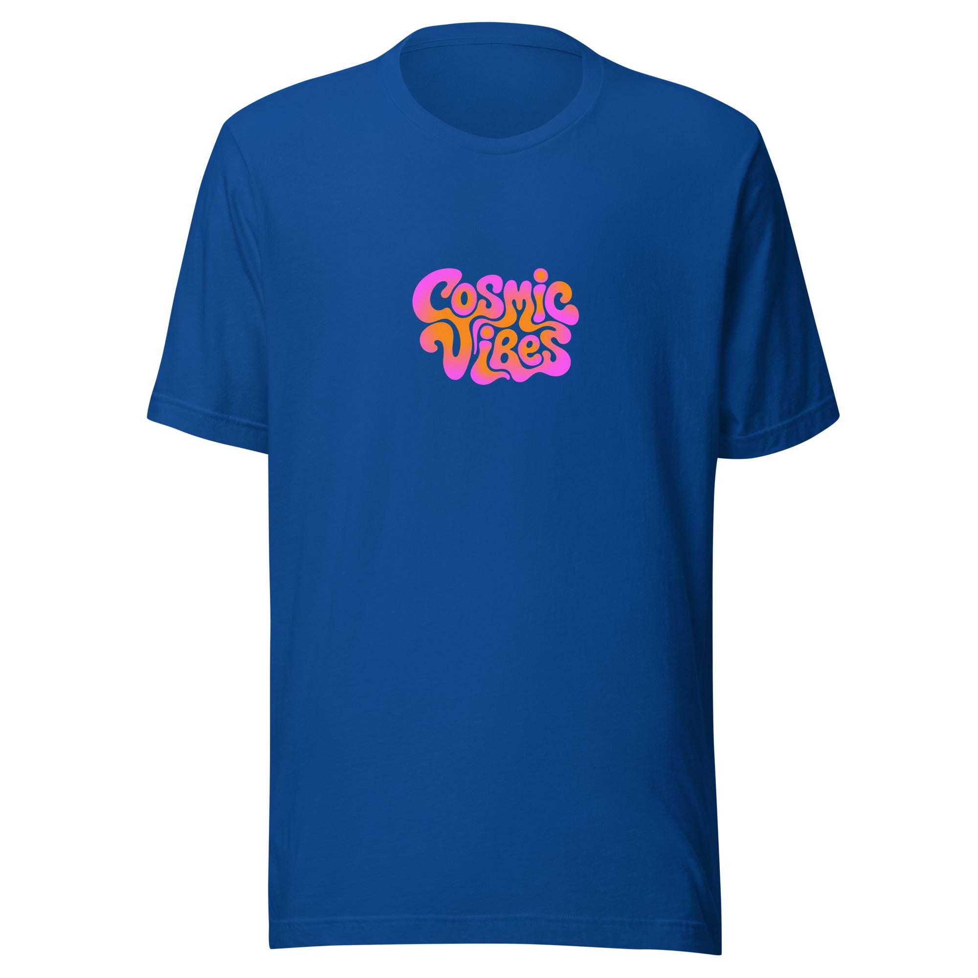 Music Festival Cosmic Vibes T-Shirt in blue