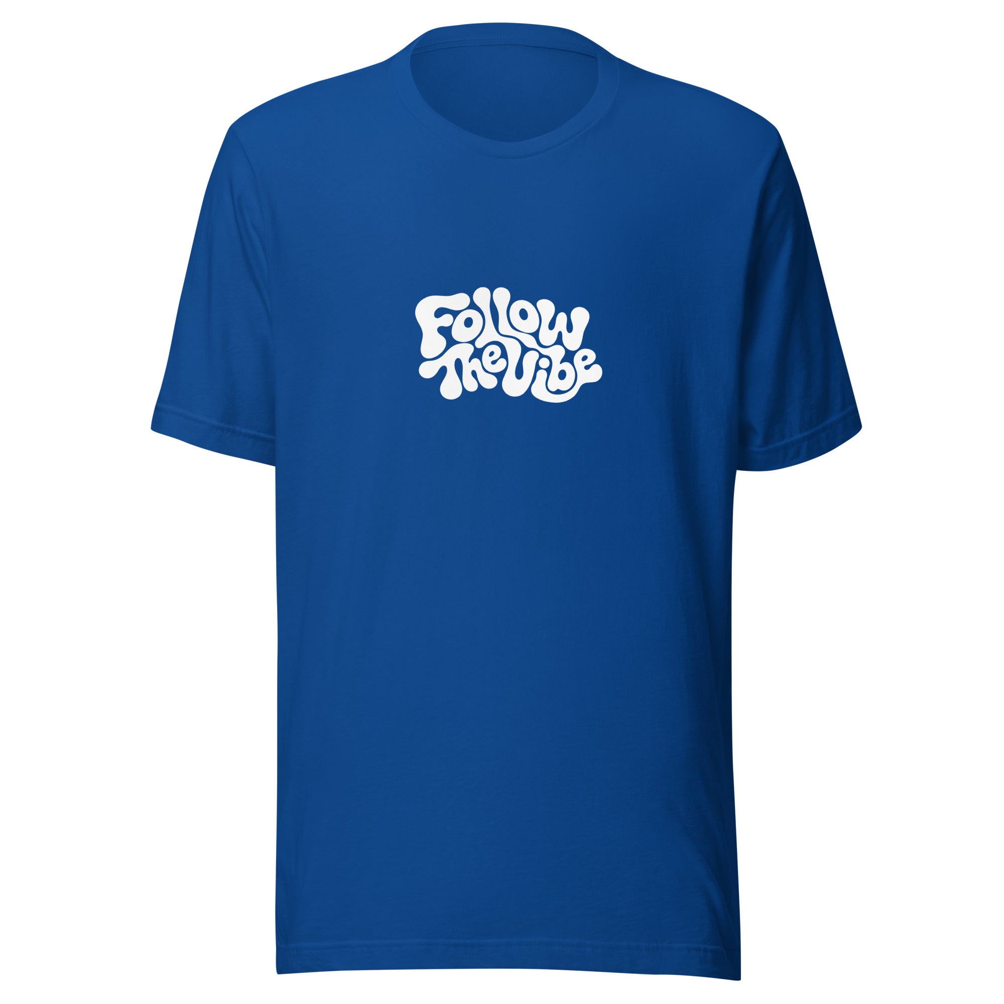 Trippy Follow The Vibe T-Shirt in Blue