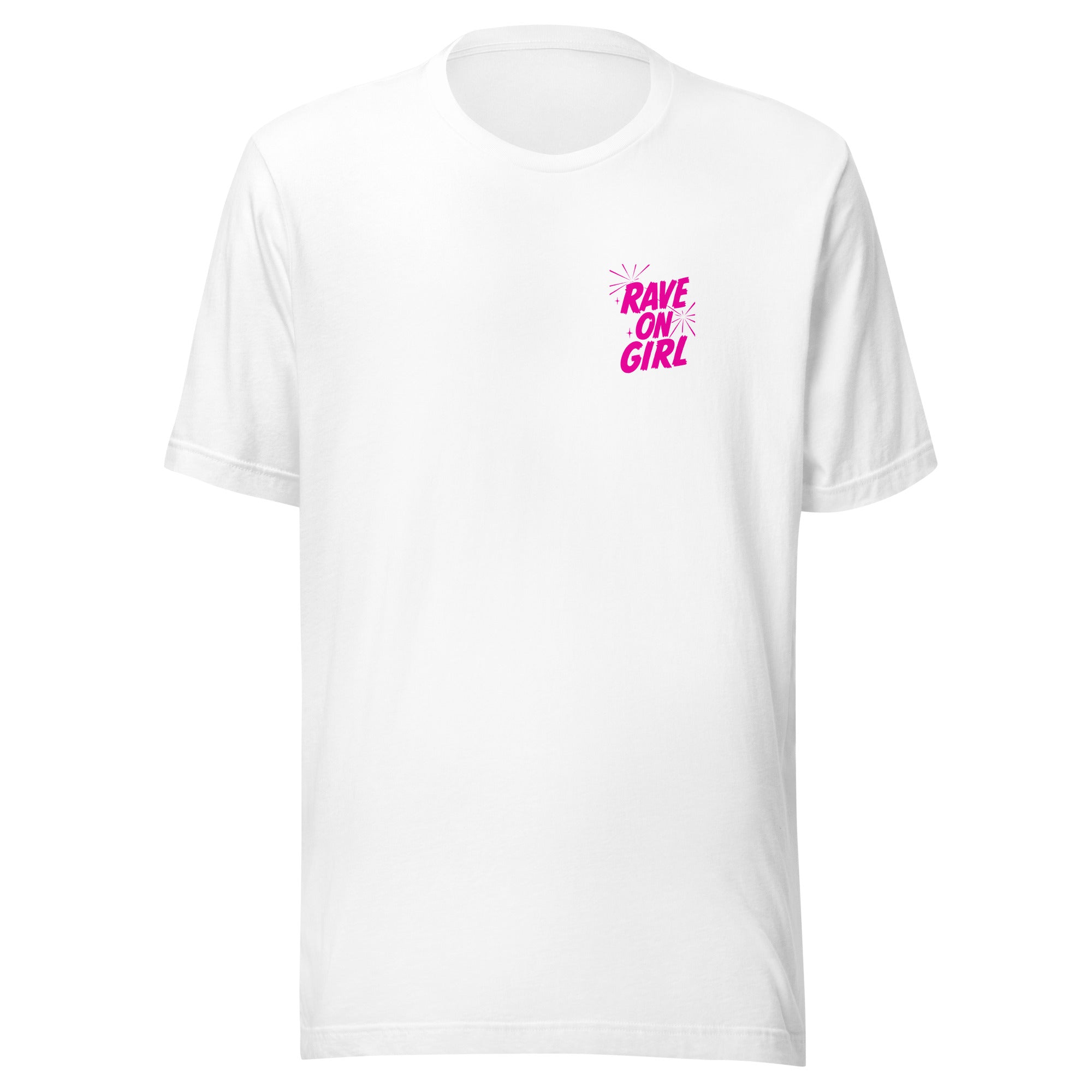Rave On Girl T-Shirt in White