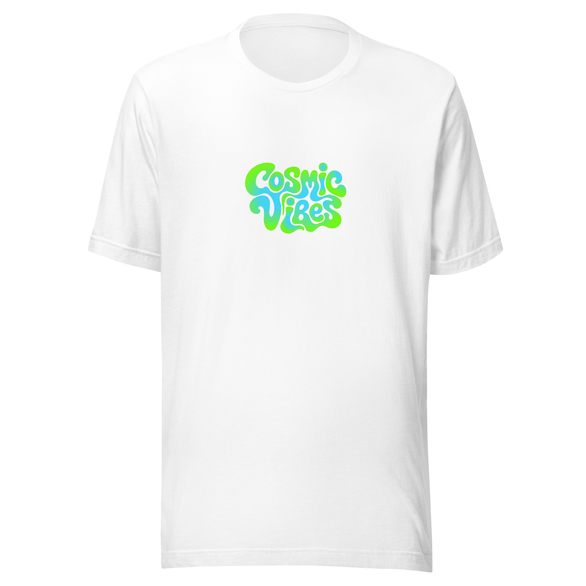Music Festival Cosmic Vibes T-Shirt in White