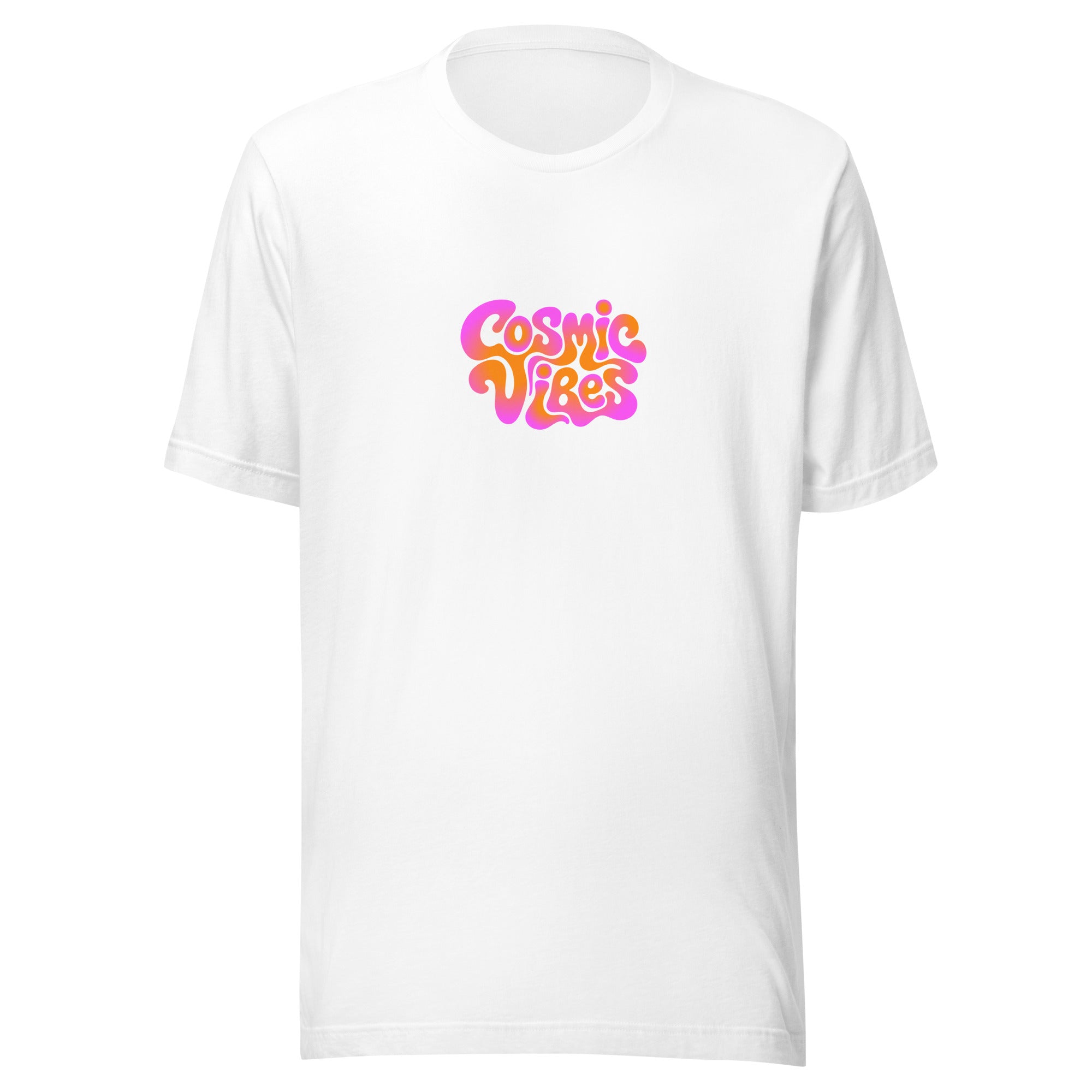 Music Festival Cosmic Vibes T-Shirt in White
