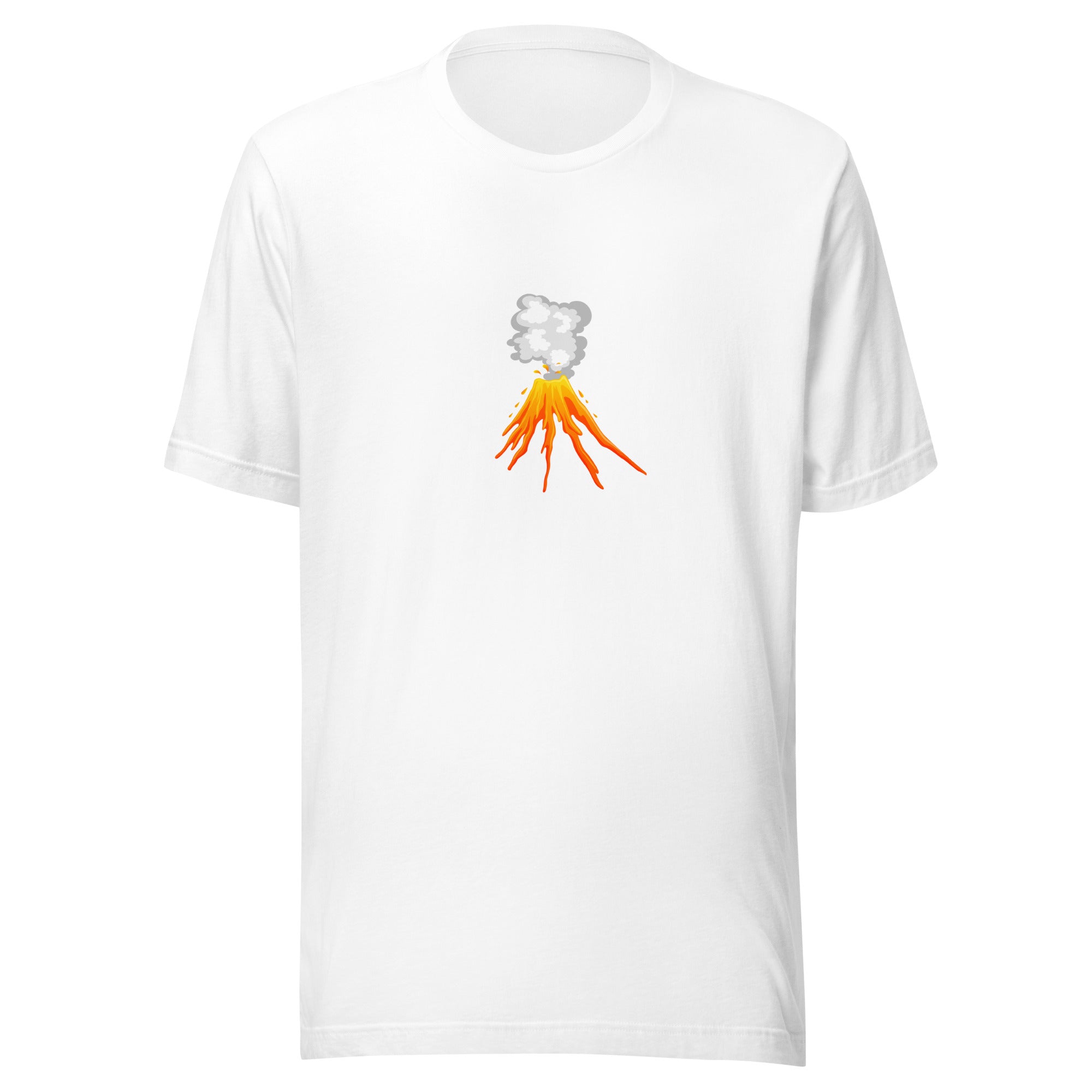 Erupting Volcano T-Shirt in White