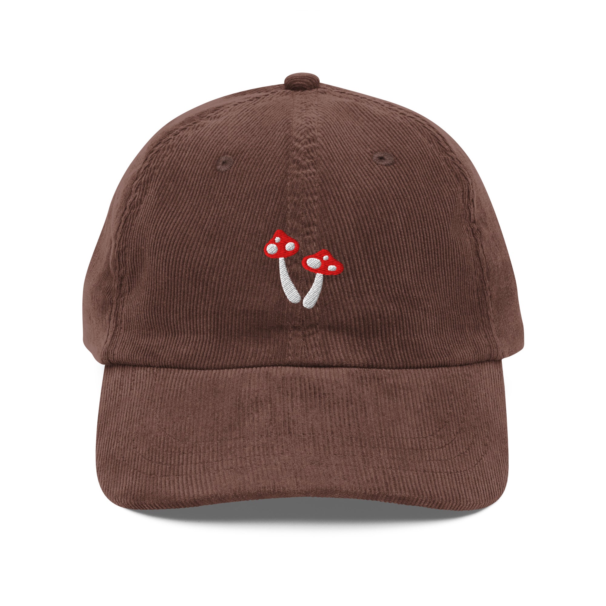 Minimal Mushroom Corduroy Hat